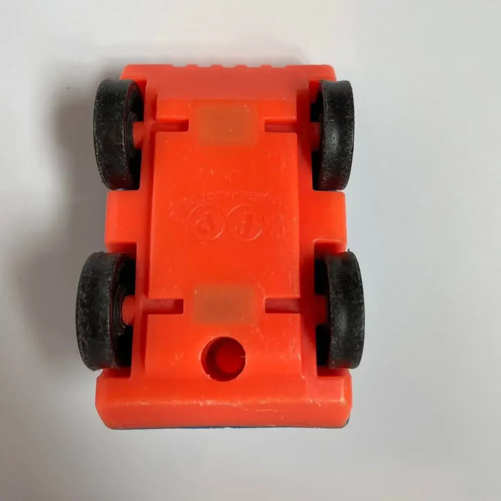 Vintage Fisher Price little people Blue Red Police car